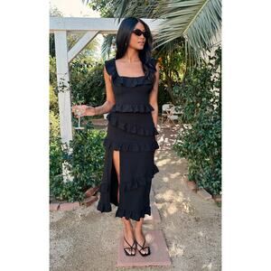 Show Me Your Mumu Greta Dress in Black Stretch M
